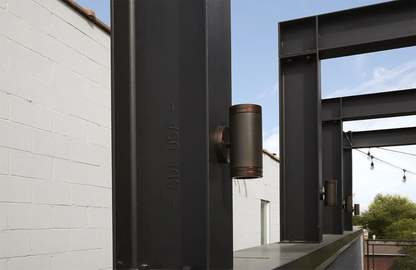 Steel shade structure example 7